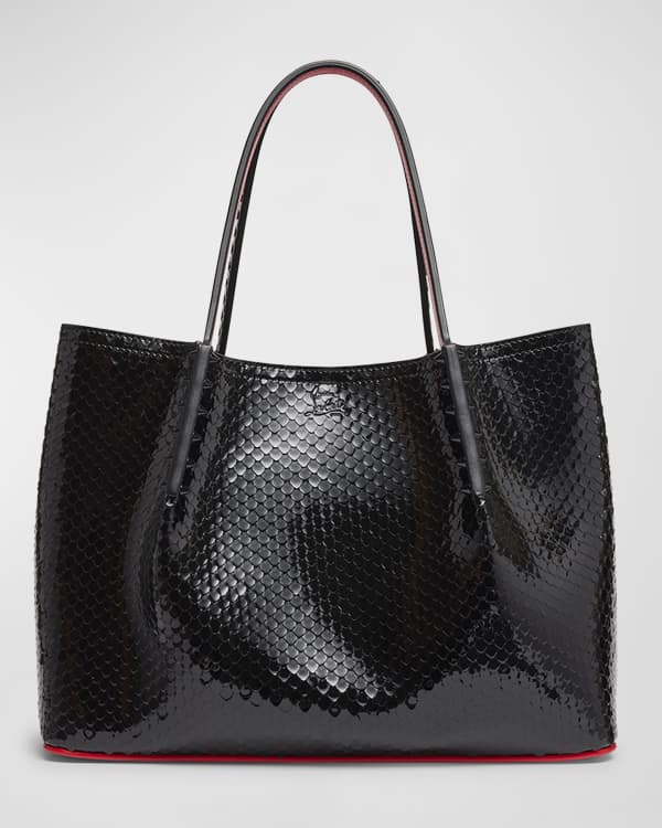 Christian Louboutin, Cabata large dark grey leather tote bag