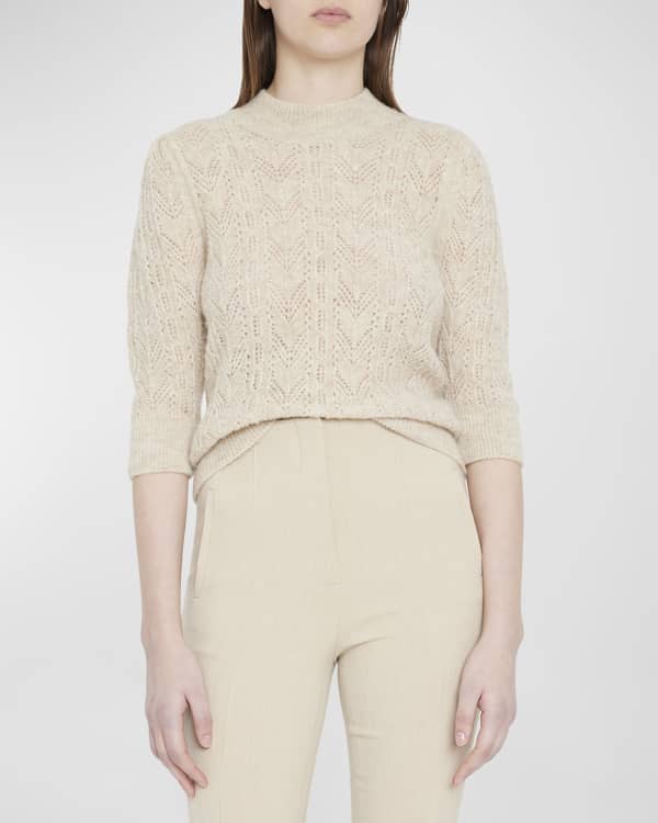 Derek Lam 10 Crosby Colorblock Gradient Crewneck Sweater | Neiman Marcus