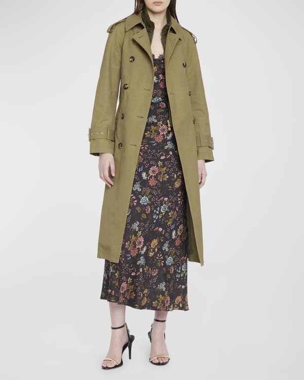 Vince belted wool trench coat 2025