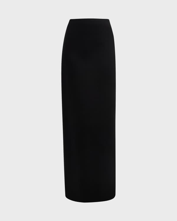 THE ROW Alumo Straight Midi Skirt | Neiman Marcus