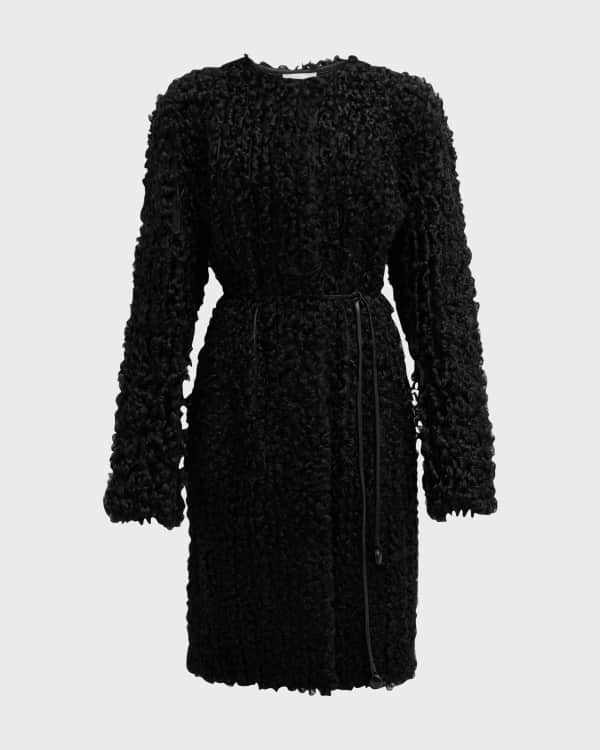 MM6 Maison Margiela Fuzzy Faux-Shearling Jacket | Neiman Marcus