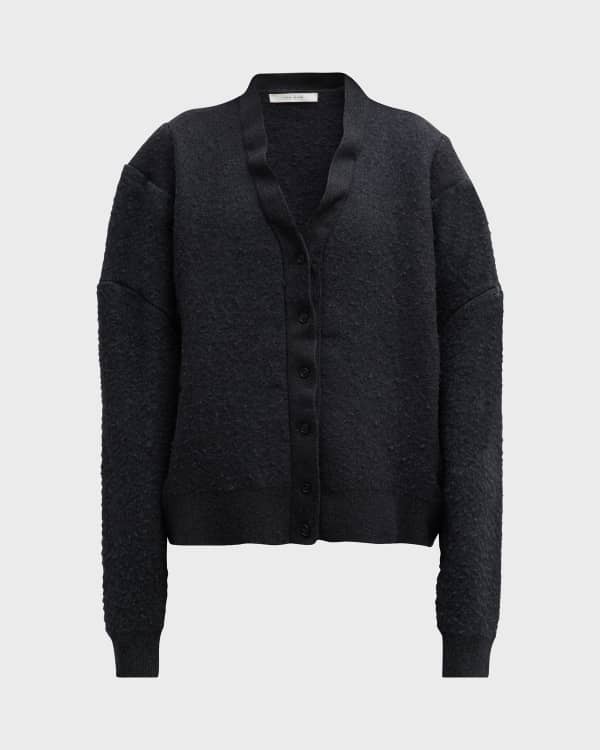 Versace Essential Series Wool Knit Button-Front Sweater