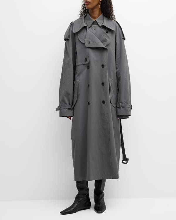 Altuzarra Corday Belted Short Trench Coat | Neiman Marcus