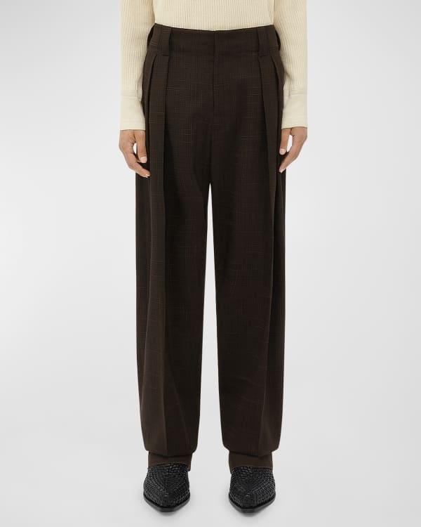 Santorelli pleated pants discount