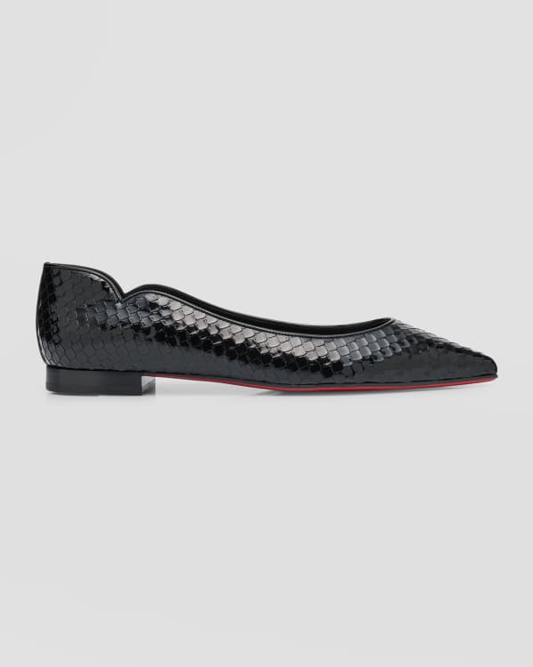 Christian louboutin spike flats discount