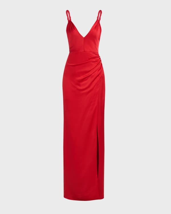 Halston heritage sales ruched dress