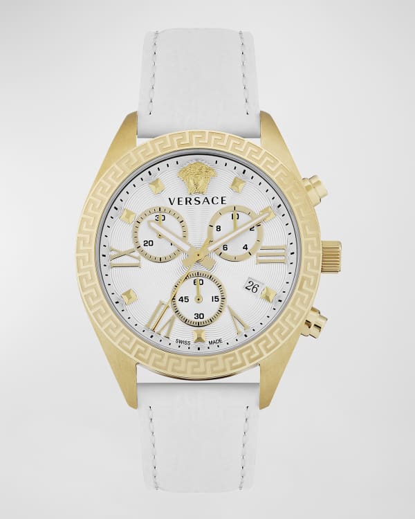 Versace 38mm Love Manifesto Leather Watch Snake Neiman Marcus