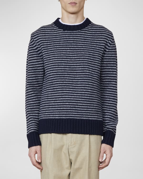 Kenzo Men's Graphic Nautical Striped Sweater | Neiman Marcus
