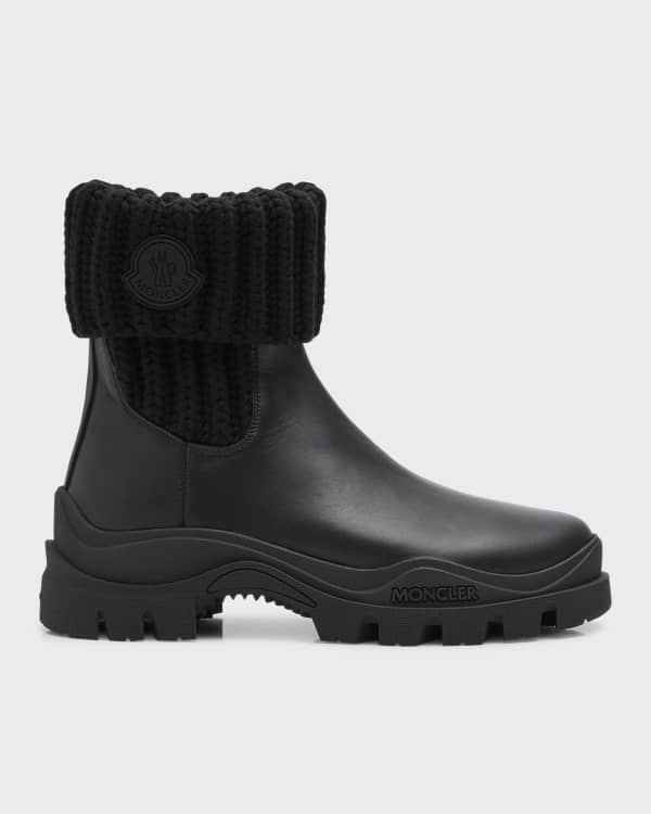 Prada Rubber Logo Pull-On Rain Booties