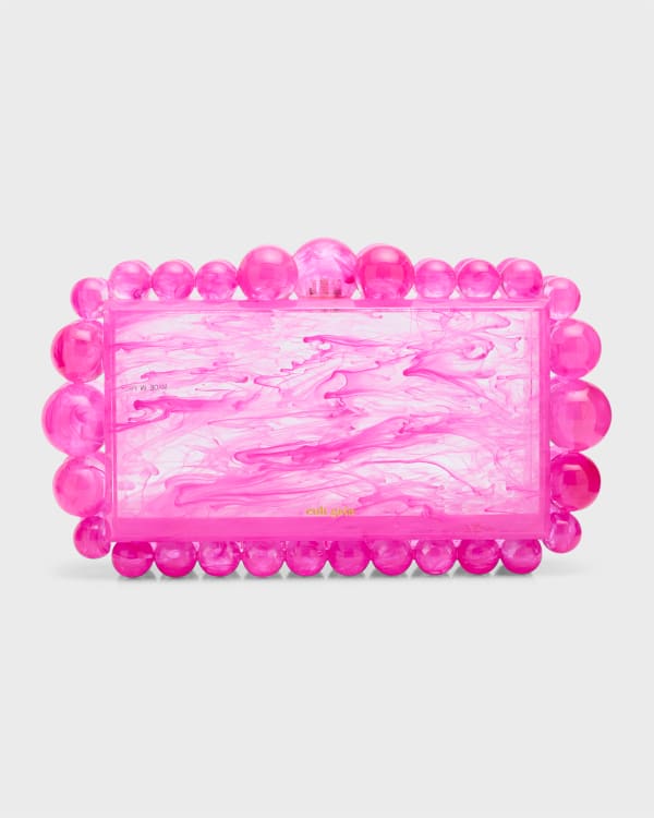 Cult Gaia Women's Eviana Acrylic Clutch Bag White