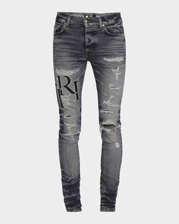 Amiri Slim Fit Distressed Paint Splatter Jeans - from clothing7998