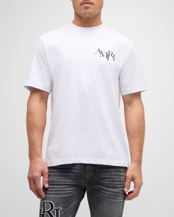 Amiri Men's Logo Flocked Hockey Skater T-Shirt | Neiman Marcus