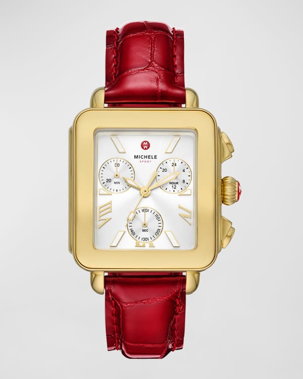 Michele two tone watch band on sale
