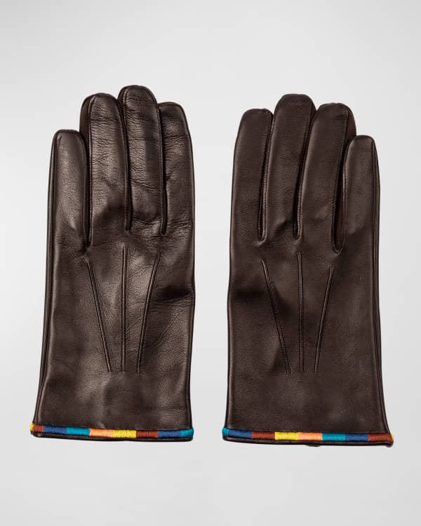 Paul Smith Men's Leather Gloves | Neiman Marcus