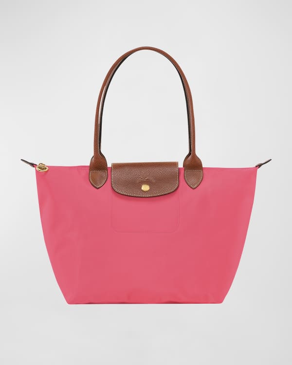 Longchamp Le Panier Pliage Straw TopHandle Bag Neiman Marcus