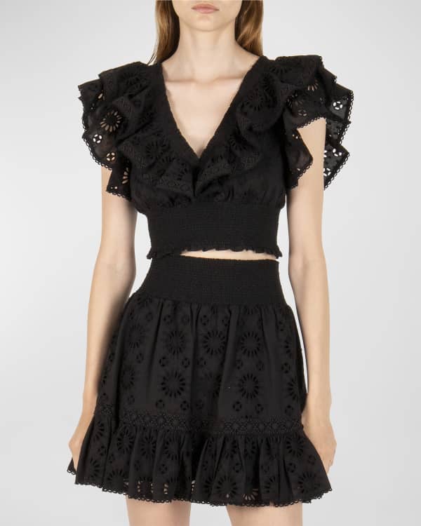 $226 Alice + Olivia Women's Black Breslin Boned Corset Top Size 4