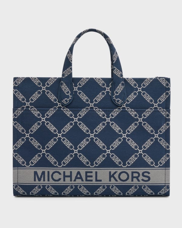 MICHAEL Michael Kors Small Logo Canvas Tote Bag in Natural