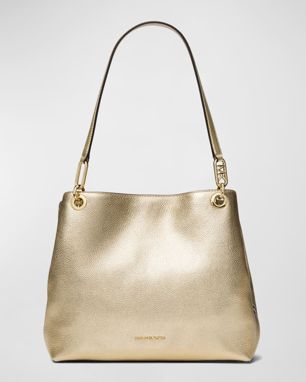 Michael Kors Westley Large Pebbled Leather Chain-Link Tote Bag