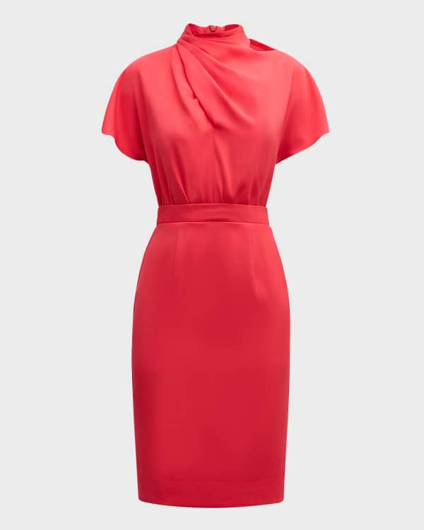 Black halo red bowery gown top