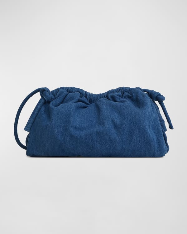 Mansur Gavriel Cloud Mini Denim Clutch Bag