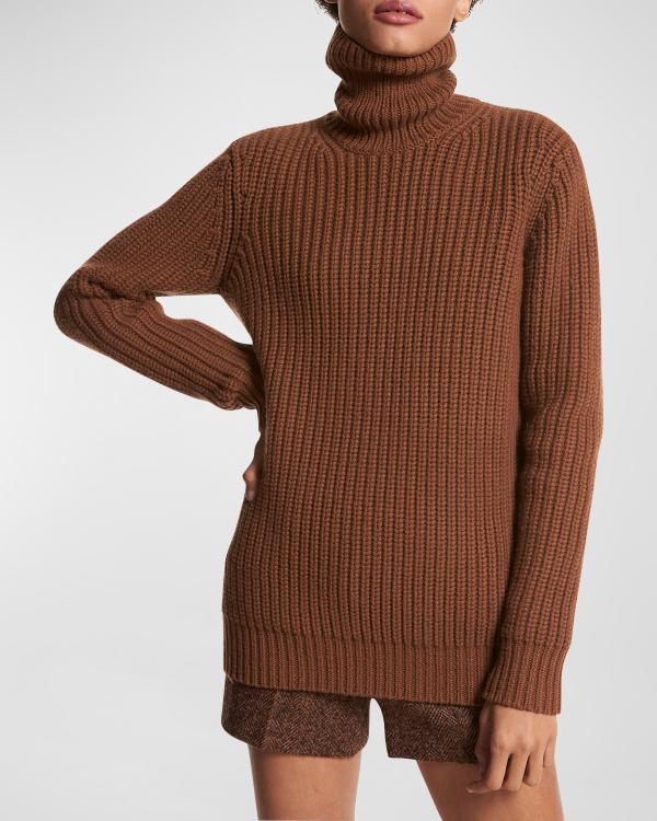 Michael Kors Collection Joan Turtleneck Cashmere Sweater | Neiman Marcus