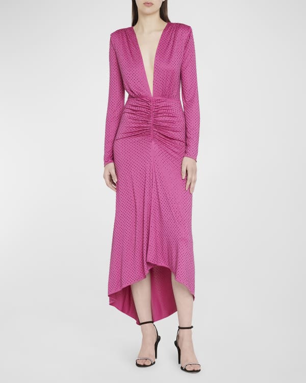 Tadashi Shoji Floral Embroidered Cap-Sleeve Handkerchief Dress | Neiman  Marcus