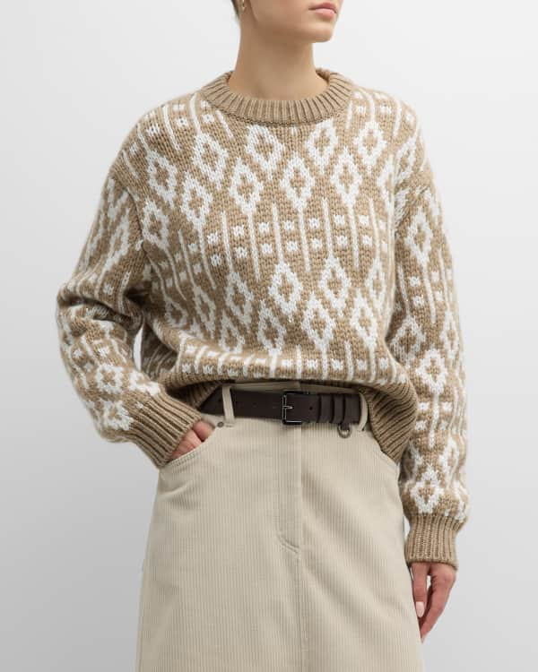 Gabriela Hearst Clarissa Lantern-Sleeve Cashmere Sweater