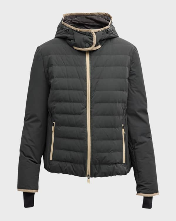 Burberry Mapleford 2 In 1 Glossy Puffer Jacket W Zip Off Sleeves Black,  $995, Neiman Marcus