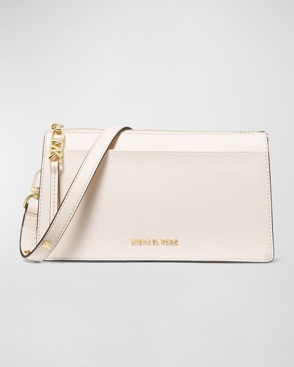 Tory Burch Kira Pebbled Leather Top-Zip Crossbody Bag | Neiman Marcus