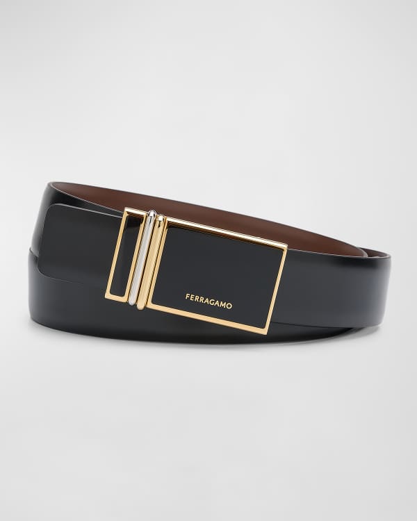 reversible ferragamo belt men's