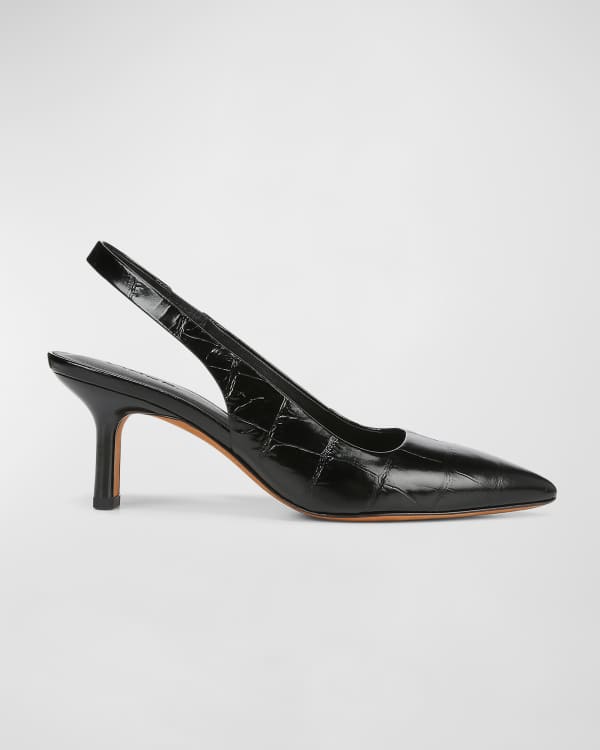 Veronica Beard Lisa Suede Slingback Pumps | Neiman Marcus