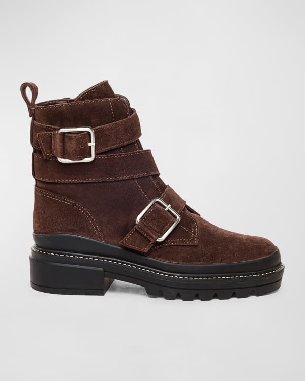 Golden Goose Bretagne Leopard Print Harness Moto Booties Neiman