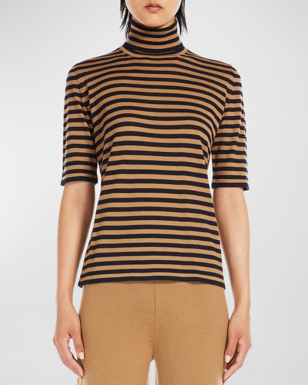Vertical hotsell striped turtleneck