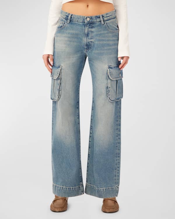 Good American Good Legs Chewed Triangle Hem Jeans Inclusive