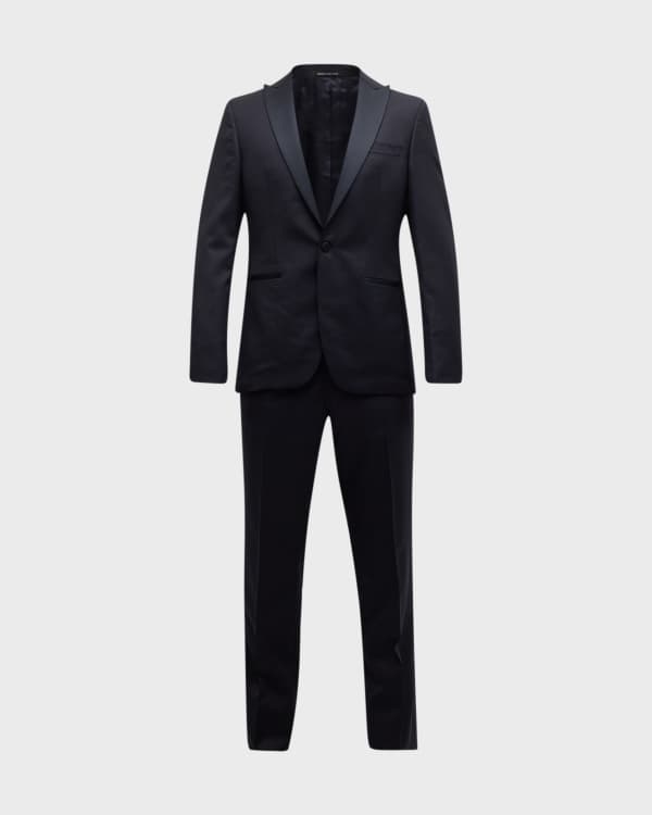 Giorgio armani black suit cheap