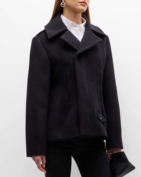 Rag & Bone Thea Italian Wool Coat in Black