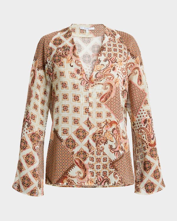 Milly cheetah blouse 2025