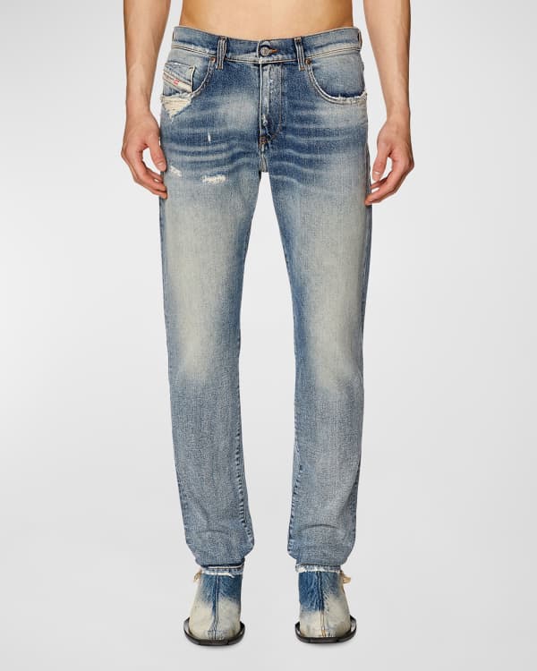 Diesel Men s Distort Ripped Knee Skinny Denim Jeans Neiman Marcus