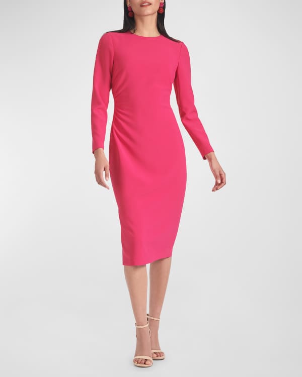 Sachin & Babi Jamie Blouson-Sleeve Midi Dress