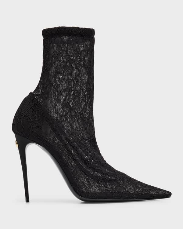 Gianvito rossi stretch lace sock booties on sale