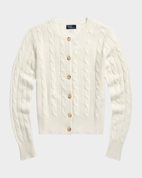 Ralph Lauren Cable-Knit Cotton Cardigan