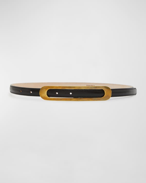 Isabel Marant Woven Leather Strap Belt | Neiman Marcus
