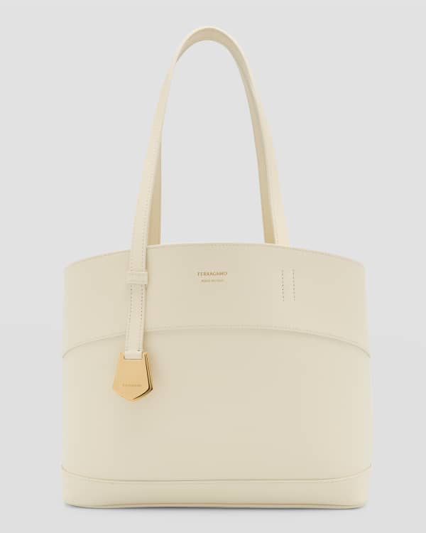 Loro Piana Alba Cabas Leather Handbag Neiman Marcus
