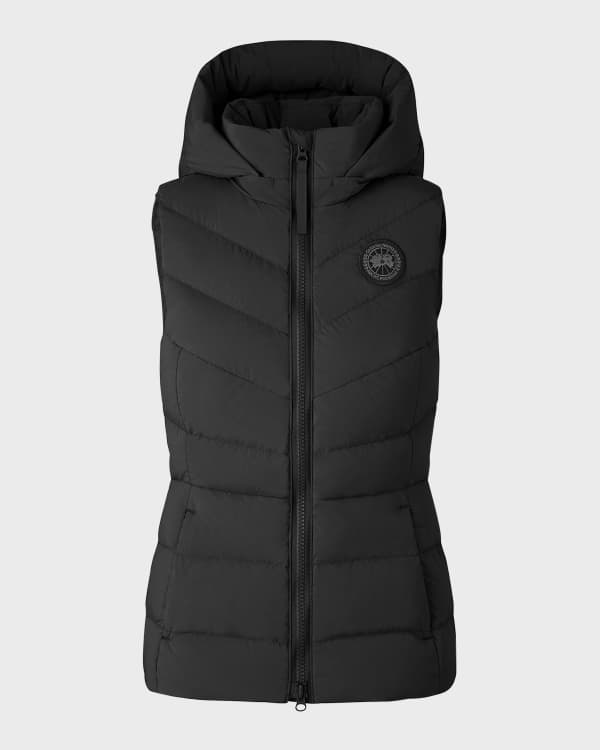 Lafayette 148 New York Quilted Puffer Down Vest w Back Zip Neiman Marcus