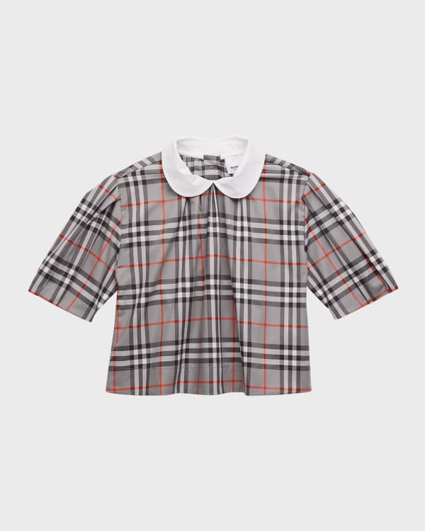 Burberry Boy s Martie Breathable Mesh Check Print Tank Top Size 3