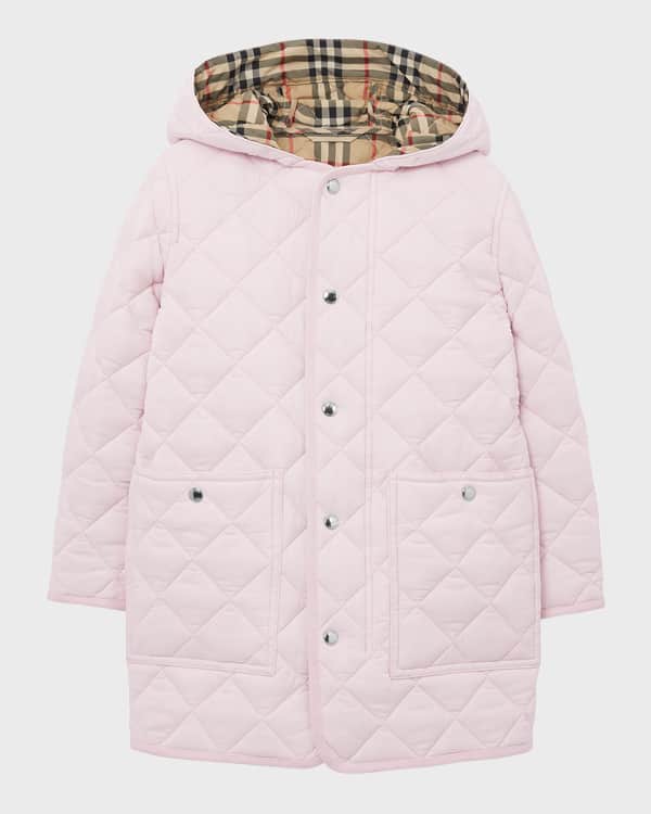 Burberry little girl's top y girl's quilted jacket