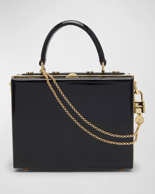 VERSACE: La Medusa bag in micro grain leather - Black