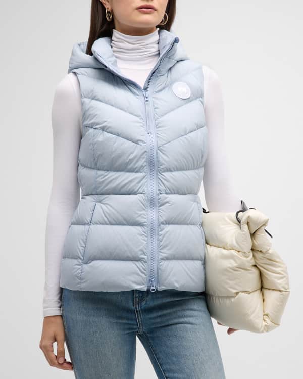 Louis Vuitton WomensReversible Rabbit Fur & Down Vest Cream ref