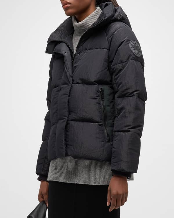 Herno Ribbed High-Low Down Puffer Jacket | Neiman Marcus