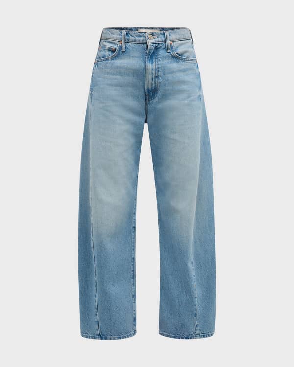 MOTHER The Pixie Sailor Ankle Cropped Wide Jeans